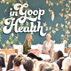 LOS ANGELES, CALIFORNIA - MAY 18: (L-R) goop CEO Gwyneth Paltrow and Elizabeth Gilbert speak onstage at In goop Health Summit Los Angeles 2019 at Rolling Greens Nursery on May 18, 2019 in Los Angeles, California. (Photo by Neilson Barnard/Getty Images for goop)